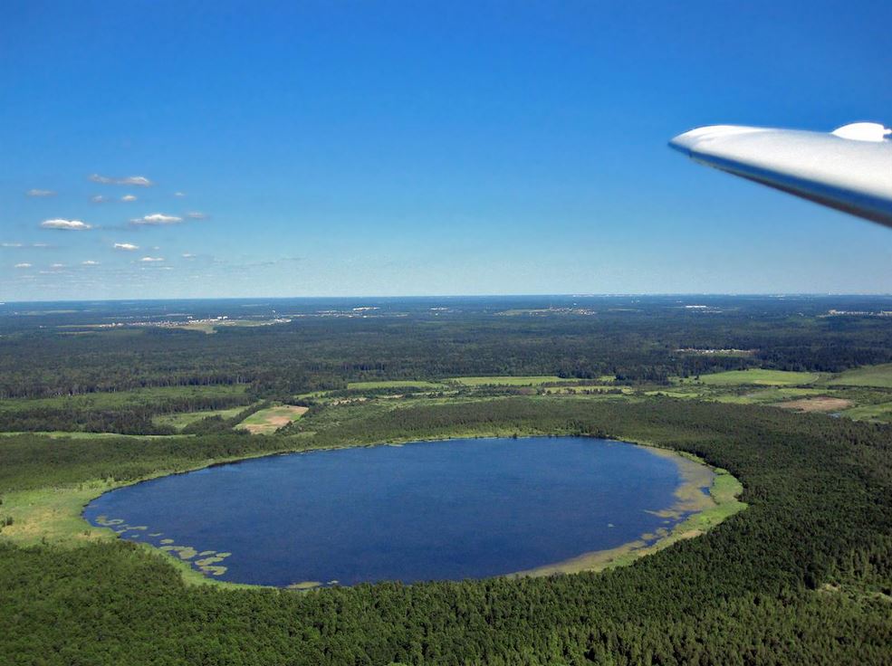 Нерское озеро с высоты птичьего полёта