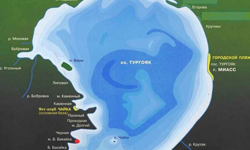 Карта Тургояк