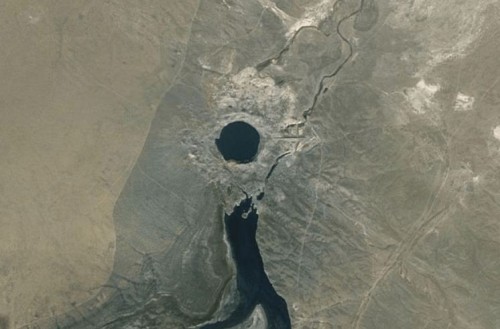 Спутниковое изображение озера Чаган