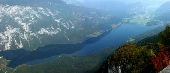 Бохиньское озеро с высоты птичьего полёта