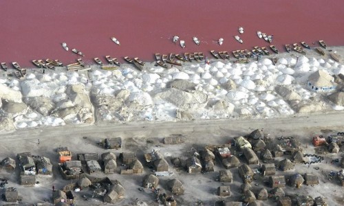 Соль добытая в озере Ретба
